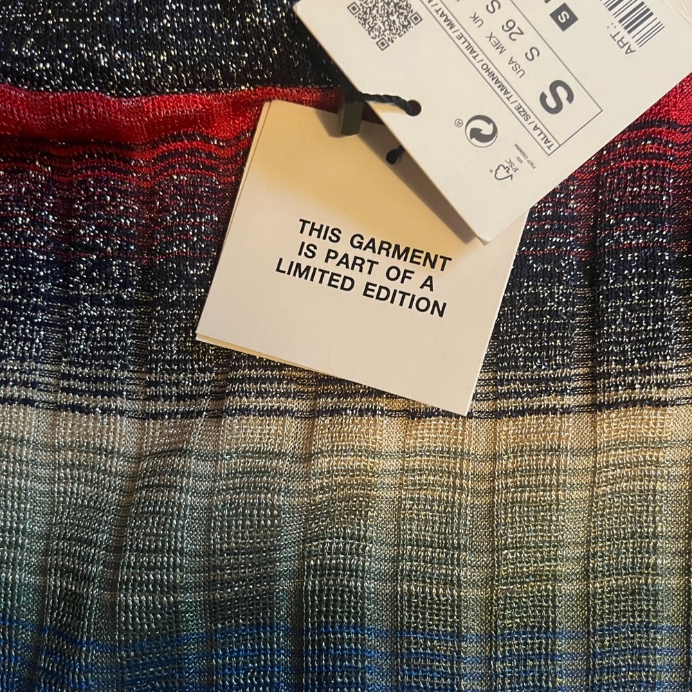 Shimmery maxi skirt. New with Tags. Colorful.